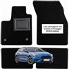 OFFICINE MILANO IL TUO STILE IN AUTO. 4 Tappetini in Moquette per Ford Focus (Mk4) dal 2018 al 2026, Fondo Antiscivolo con Battitacco in PVC - Alta Qualità - Made in Italy - OFFICINE MILANO - Fissaggio Lato Passeggero Senza Bottoni