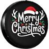 NLWQEKV Copriruota di scorta invernale Merry Christmas, protezione per ruote, impermeabile, antipolvere, universale, per camper, SUV, camion, roulotte, 17 pollici