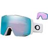 Oakley - Maschera da sci - Line Miner Pro M Matte White Prizm Sapphire Iridium - Bianco