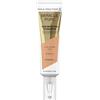 Max Factor Miracle Pure Fondotinta Liquido Idratante, con l' 89% di Ingredienti di Origine Naturale, Vitamina C, Acido Ialuronico e SPF 30, 50 Natural Rose