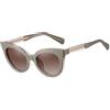 JRLLFD Occhiali da sole con clip magnetica Tr90 polarizzati da donna Uv400 retrò leopardati