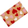 Jkioump Tappeto San per Interni | Tappetino Decorativo con Fondo in e Motivo a Forma di Cuore,Tappeto di Benvenuto per la Festa degli | Per Cucina Casa Interni Feste Matrimonio Festa Ingressi e Portico