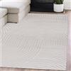 Mazovia Grande Tappeto Soggiorno 180x250cm Crema Bianco Archi Geometrici | Tappeto per Camera da Letto Ufficio Sala da Pranzo Beige Morbido Facile da Pulire Adatto Agli Animali Pelo Corto Sintetico