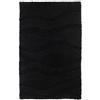RugVista Breeze Tappetino da bagno, Rettangolare, 50 x 80 cm, Nero | Moderni, Pelo medio, Lavabile in lavatrice, Oeko-Tex 100, Antiscivolo, Bagno