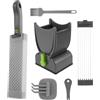 harupink Affettatrice per carne, affettatrice regolabile, spessore 2-4 mm, in acciaio inox, per carne, formaggio, ecc. (grezzo)