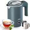 LEBENLANG Bollitore elettrico piccolo in Acciaio Inossidabile - 600W & 0,5L | Risparmio Energetico & Portatile I Mini Bollitore Elettrico inox Bollitori Acqua Teiera da Viaggio Electric Kettle