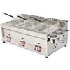 Acentesoft Friggitrice a Gas Inox Friggitrice Professionale Ristorante Da Banco, Vasca Multipla 8l, 16l, 24l, Controllo Indipendente Temperatura per Cucine Professionali(3 tank)