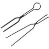 Jurtmy Pinze per Crogiolo in Metallo 45cm Resistenza per calore Pinze | Acciaio per robusto, resistenza termica estrema, per fonderia e colata metalli, 45cm, nero