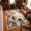 acsewater Tappeto Natalizio per il Soggiorno 90X60cm | Morbido tappeto natalizio vintage, tappeti grandi ultrasottili antiscivolo per sala pranzo ufficio decorazioni festive