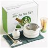 Goldeluxe Kit Matcha Completo - Matcha Set Tradizionale Giapponese con Matcha Bowl e Frusta Matcha, Accessori per Cerimonia del Tè - Elegante confezione regalo