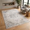 Carpetsale24 Tappeto Lavabile Beige 240x340 cm Vintage Tappeto Grande per Ampio Soggiorno Sala da Pranzo Spazio Aperto Design Orientale Pelo Corto Facile da Pulire
