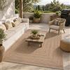 Pergamon Tappeto Outdoor Panama Resistente Etnico Naturale Tessitura Piatta