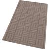 emmevi Tappeto Cucina Super Assorbente Tessitura 3D Tinta Unita Minimalista Moderno 50x115 Cm Tortora
