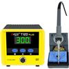QDTimes Stazione di saldatura intelligente T12D PLUS 100W T12 PID 100-450°C | Stazione di saldatura T12D PLUS smart T12, alimentatore switching 100W, controllo PID 100-450°C, auto-sleep, display a LED.