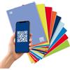 Blasetti - 6 Maxi Quaderni One Color Didattico A4 - Righe 0A + Esercizi | Esercizi gratuiti con QR code, carta FSC 100 gr, certificato AED