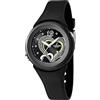 Calypso Orologio Donna Analogico in Gomma Nero | Movimento al Quarzo, Orologi Donna, Vetro ad Alta Resistenza, Impermeabile 10 ATM K5576/6, Trendy