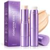 YATEICBC 1 Pezzi Fondotinta Coreano Stick Bianco,Stick Correttore E Fondotinta Adattivo Bianco Che Cambia Colore,Adatto a tutti i tipi di pelle,Ottieni un trucco dall'effetto naturale(Naturale)