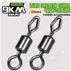 9KM DWLIFE Girelle da pesca 25 ~ 100 pezzi Girelle con occhi di diamante Girevole Linea di pesca Connettore Accessori per la pesca alla carpa Anelli solidi Attrezzatura da pesca