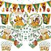 Potdemiel Simba Re Leone Decorazioni per feste di compleanno Stoviglie usa e getta Palloncino Tovaglia Tovagliolo Tazza Torta Topper per bambini Baby Shower