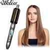 UKLISS Spazzola per ferro arricciacapelli da 32 mm Piastra per capelli ionica in ceramica Piastra per capelli volumizzante antiscottatura Spazzola riscaldata Pettine caldo elettrico