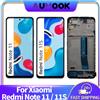 AUMOOK Display LCD AMOLED per Xiaomi Redmi Note 11 11S Touch Screen Digitizer Panel Assembly 2201117TG 2201117SG Display dello schermo sostituire