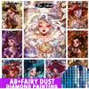 Potdemiel Fata polvere AB zodiaco strega 5D pittura diamante fai da te astrologia costellazione ragazza arte mosaico ricamo decorazioni per la casa regalo per bambini