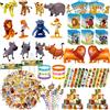 Potdemiel Simba Re Leone Bomboniera Animale Leone Maschere Portachiavi Portachiavi Cannucce Braccialetti schiaffo Sacchetti regalo per bambini Riempitivi per feste di compleanno