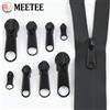 Meetee 10-50P 3 # 5 # 8 # 10 # Cursore per giacca con cerniera in nylon inverso Zip per borse Tirare i vestiti Chiusura tascabile Testa con cerniera Riparazione Accessori per cucito fai-da-te
