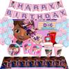 Potdemiel Toy Girl Little Doctor Decorazione per feste di compleanno Forniture Stoviglie usa e getta Palloncino Tazza Piatto Tovagliolo Baby Shower Regali per ragazze