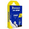 MICHELIN | Telecamera Butyl Airstop 700x18-25 Valvola Presta 40 Mm - La telecamera Airstop Butyl Road soddisfa le aspettative dei ciclisti che cercano la sicurezza