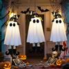 ZQNYCY 1/2/3 pezzi Halloween LED illuminano strega fantasma per la festa di Halloween casa coperta decorazione esterna cortile spaventoso ornamenti appesi regalo