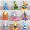 庄臣(母婴) 9 Stile Pokemon Eeveelution Figure Espeon Sylveon Glaceon Leafeon Vaporeon Umbreon Flareon Anime Figura Pocket Monster Toy