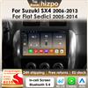 Hizpo 360Camera 2Din Android 14 Autoradio Per Suzuki SX4 2006-2013 Per Fiat Sedici 2005-2014 Auto Multimedia GPS 4G Carplay 6115