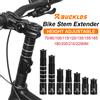BUCKLOS Estensore per Attacco Manubrio BUCKLOS in Lega di Alluminio 70/80/100/115/120/180/210MM, Prolunga per Attacco Manubrio Bici MTB e Strada