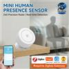 coolo Sensore di Presenza Umana Zigbee 24G MmWave, Rilevatore Radar per Casa Intelligente Tuya, Smart Life, Z2M, Sensore di Movimento PIR, Temperatura e Umidità