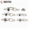 Meetee 1-5 Pezzi Fibbia in Metallo Argentato da 4/5 cm per Borsa, Cappotto, Gancio da Pompiere, Chiusura per Giacca, Cintura, Accessori Decorativi per Borse