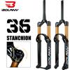 BOLANY Forcella Bici BOLANY MTB ad Aria, Perno 36mm, Escursione 160mm, Sospensione ad Aria Boost, QR 9x100mm, 15x110mm, per Biciclette 26/27.5/29 Pollici
