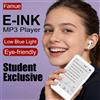 Famue Lettore MP3 E-Ink Mini da 3,5'' con Bluetooth 5.3 e Altoparlante, Luce Blu Ridotta, E-reader Portatile, Funzione Radio, Retroilluminazione, Regalo per Studenti