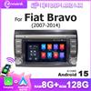 naviunit Autoradio 8G 128G Wireless Carplay Android 15 per Fiat Bravo 2007-2014, Lettore Multimediale Bluetooth con Navigazione 2 DIN