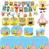 Potdemiel Decorazioni per Feste di Compleanno a Tema SpongeBob SquarePants Palloncini Patrick Star Piatti Tovaglioli Regali di Compleanno per Bambini Baby Shower