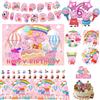 Hasbro Kit Decorazioni per Festa di Compleanno Peppa Pig Rosa, Palloncini, Piatti e Accessori per Bambini, Regali per Baby Shower