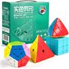 SENGSO Set di Cubi di Velocità, Cubo Specchio, Megaminx, Cubo Piramide e Cubo Mastermorphix, Cubi da Competizione Lisci Senza Adesivi per Bambini