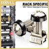 ROVLL Dadi a gabbia per montaggio su rack ROVLL M6 x 16 mm con rondelle per ripiani di armadi server, patch panel e kit hardware per rack di rete