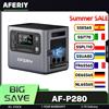 AFERIY P280 Stazione di Alimentazione Portatile, Batteria LiFePO4 da 2048Wh, Uscita AC a Onda Sinusoidale Pura da 2800W, Capacità Espandibile, 13 Porte di Uscita Versatili, Ricarica Rapida in 1.5H,