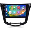 VIBEX | Autoradio Android 10,1 QLED per Nissan X-Trail Qashqai Rogue 2014-2018 (climatizzazione automatica), CarPlay Android Auto, SWC, DSP, FM/AM, WiFi 5G, telecamera AHD