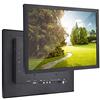 Goshyda Monitor, Monitor Industriale Full Metal HD da 15 Pollici 1024x768 HDMI/VGA/AV/BNC/USB per PC, TV, CCTV, Fotocamera, Sicurezza, Computer, Drone, per (EU)