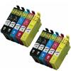 Generico 10 Cartucce d'inchiostro 603XL compatibili con Epson Expression Home XP-2100 XP-2105 XP-2150 XP-2155 XP-3100 XP-3105 XP-4100 XP-2105 XP-4105 WorkForce WF-2810 WF-2830 WF-2835 WF-2850