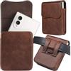 NINKI Custodia con clip per cintura per Samsung Galaxy Z Fold 8, custodia in pelle antiurto e antigraffio, per Fold 8, chiusura magnetica, in pelle di alta qualità, per Fold8 Wide 2026, marrone