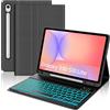 WINCHKING Custodia Tastiera per Samsung Galaxy Tab S10 Lite 2025 10.9'', Nero | Cover con Bluetooth Magnetica Retroilluminazione Tastiera per Sumsung Galaxy Tablet S10 Lite/S10 FE/S9FE/S9, Layout Italiano
