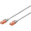 Digitus DK-1612-010, Cavo Rete UTP Categoria 6, 1 Metro, Grigio, Cat-6 - 1 m, Cavo patch - U-UTP - PVC - CCA